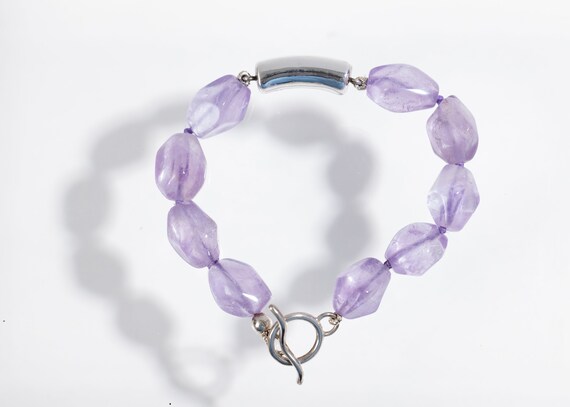 Simon Sebbag Amethyst and Sterling Silver Beaded … - image 1