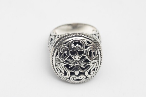 Heavy Silver 925 Statement Ring – Size 7, Maltese… - image 5