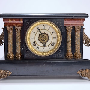 Antique Waterbury 8-Day Chiming Mantel Clock (Circa 1890s)