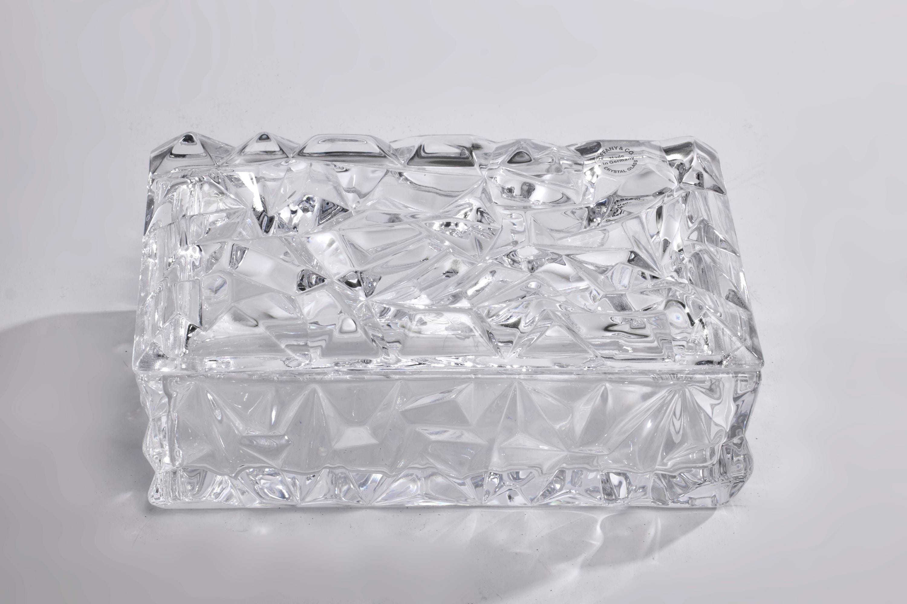 Tiffany & Co. Vintage Lead Crystal Dresser Box – Faceted Trinket