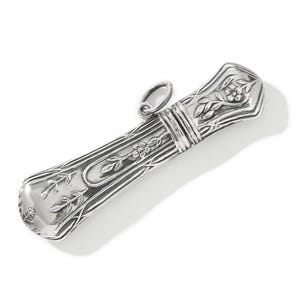 Ciondolo con custodia per fiammiferi in argento sterling - Stile Art Nouveau di REO, ispirato a Chatelaine