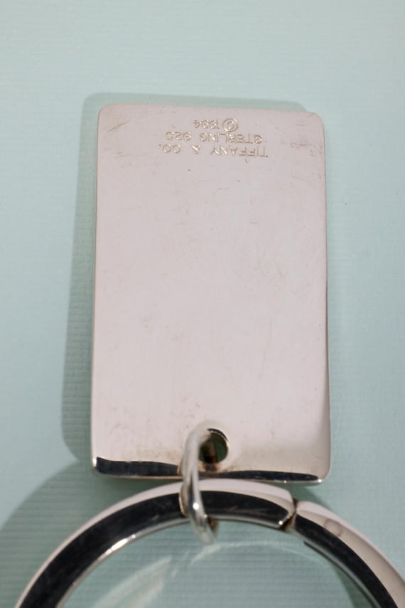 Vintage 1994 Tiffany Enamel, Sterling Silver Waving American Flag