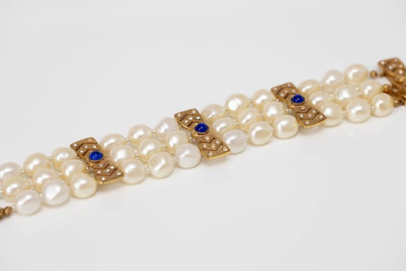 Exquisite Vintage Miriam Haskell Multi-strand Baroque Pearl 