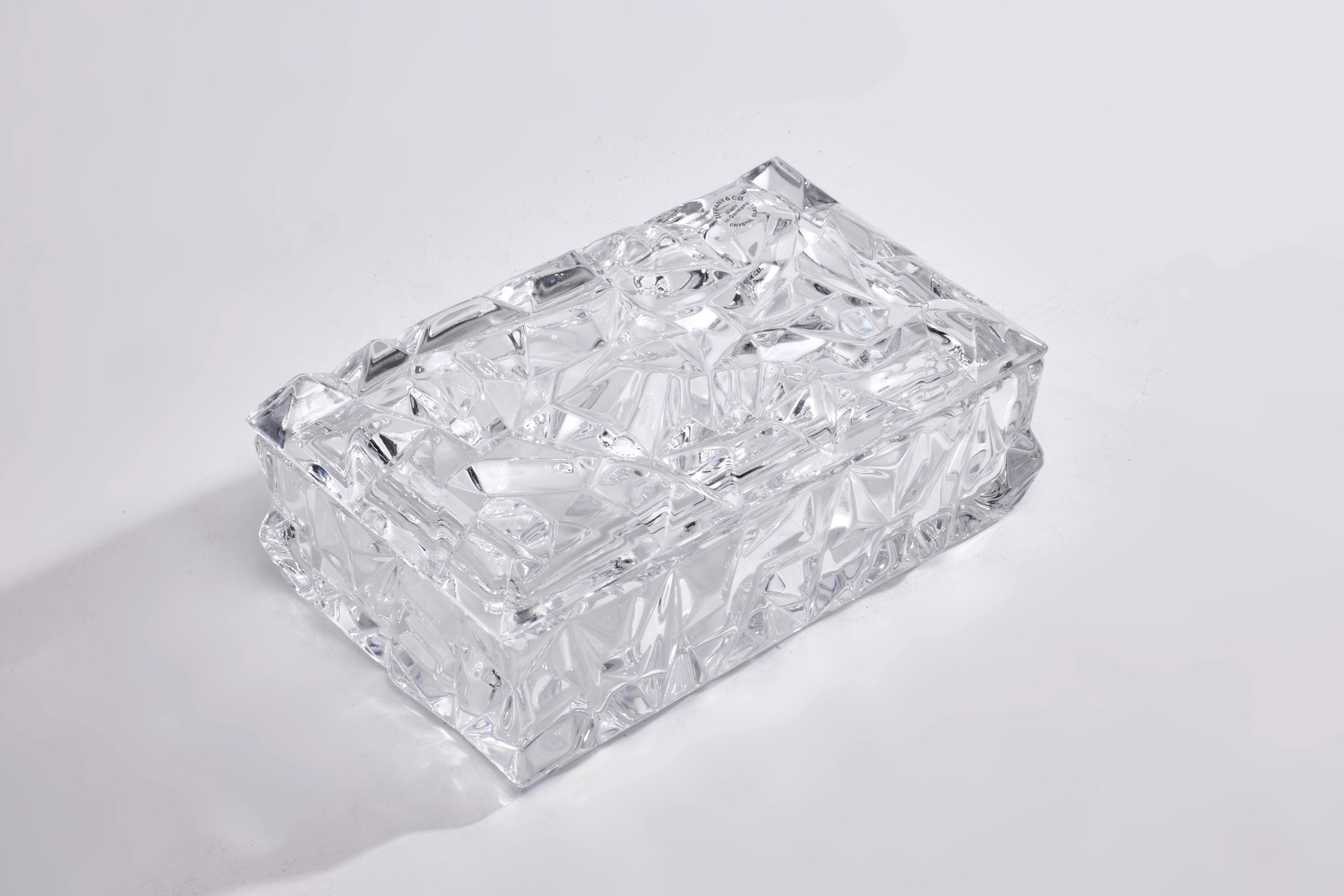 Tiffany & Co. Vintage Lead Crystal Dresser Box – Faceted Trinket