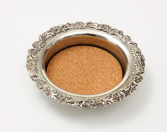 Reed & Barton &quot;Burgundy&quot; Silverplate Wine Coaster – Classic Hollowware