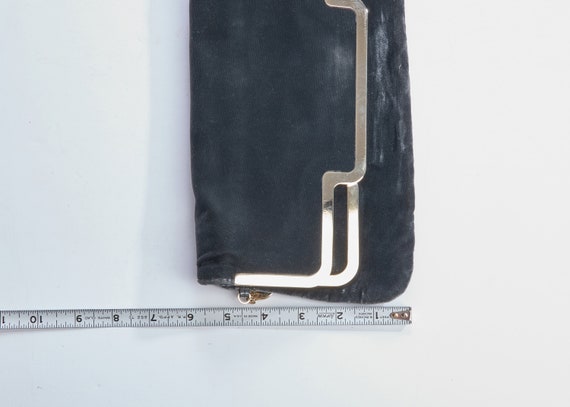 Stella McCartney Gray Velvet Clutch Purse - image 8