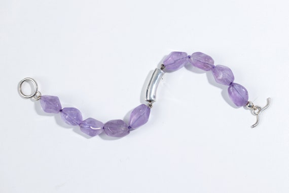 Simon Sebbag Amethyst and Sterling Silver Beaded … - image 3