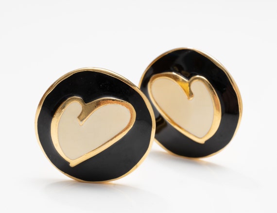 Kate spade black heart earrings deals