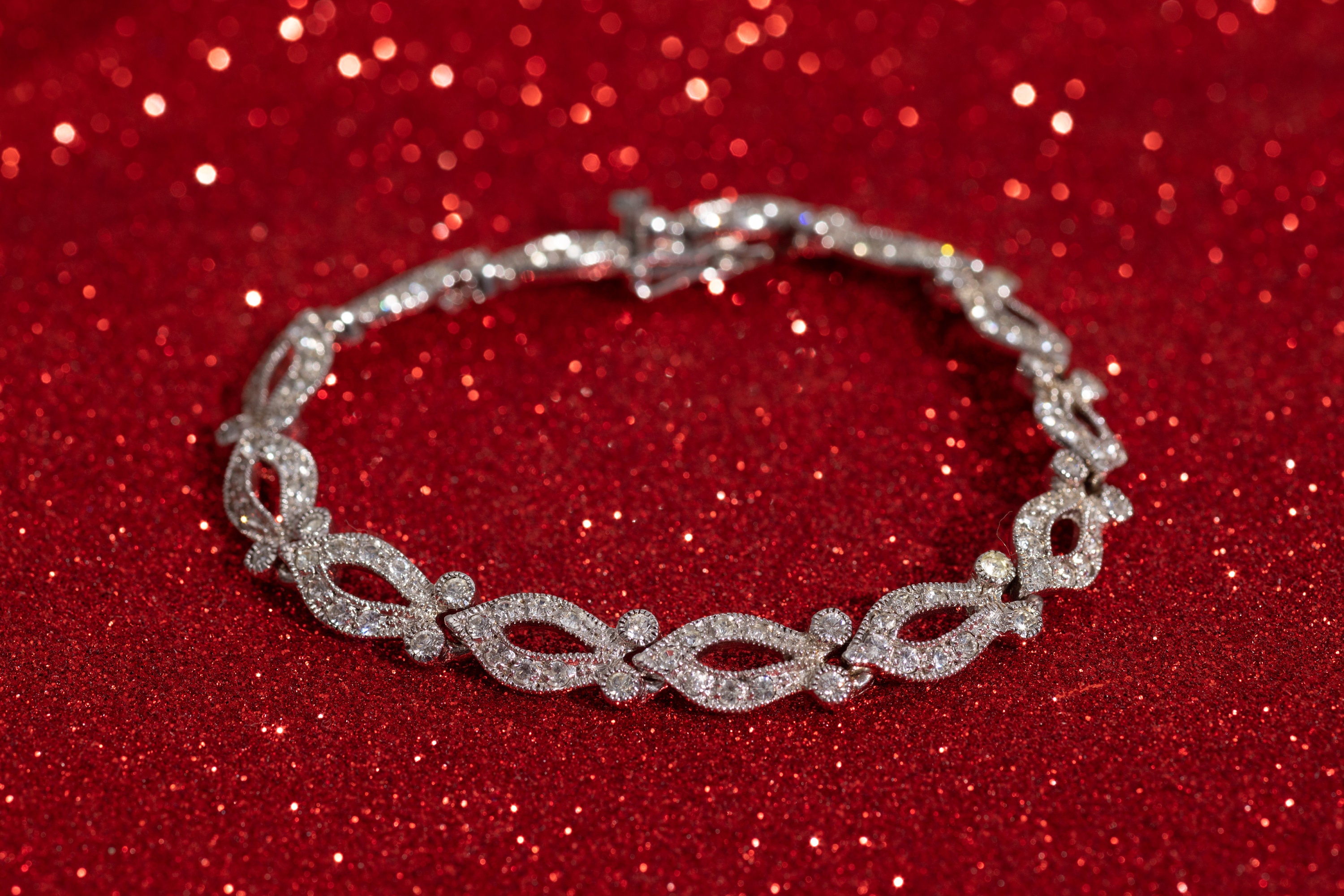 Sterling Silver Wedding Bracelet 7.25