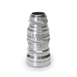 Vintage Elgeet 13mm f/1.5 Cine-Tel Lens – USA Made Cine Lens for Filmmaking