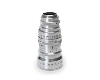 Vintage Elgeet 13mm f/1.5 Cine-Tel Lens – USA Made Cine Lens for Filmmaking