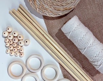 Macramé starter kit | mini macrame craft kit | craft kit for beginners | make your own