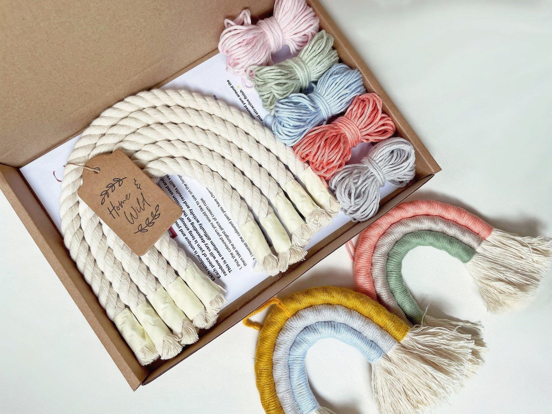DIY Rainbow Kit, Make Your Own Rainbow Decoration, Fiber Rainbow Kit