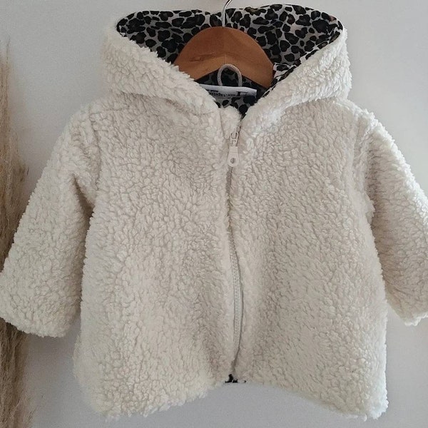 Jacke aus Baumwollteddy Teddyjacke