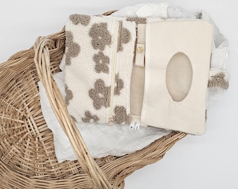 Vintageliebe® XXL diaper bag Teddy Flower beige