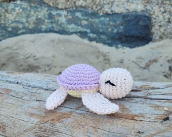 SCHILDI rattle natural toy natural rattle Öko Tex standard cotton turtle crocheted gift for birth crocheted animal 100% natural