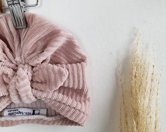 Turban plush cord pink