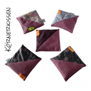 grain pillow dark pink