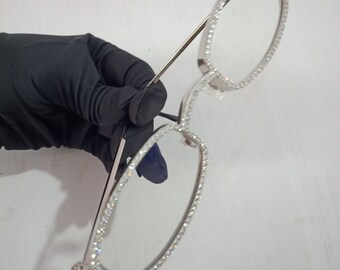 Silver and CZ Custom Glass