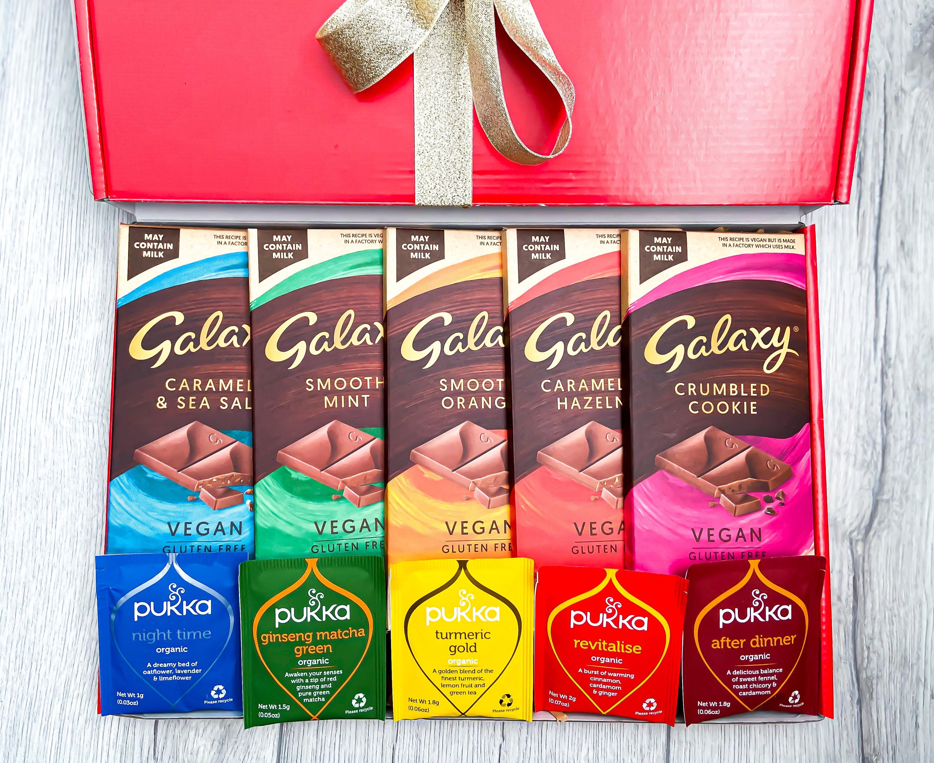Vegan Gluten Free Galaxy Chocolate & PUKKA Tea Letterbox Gift Etsy