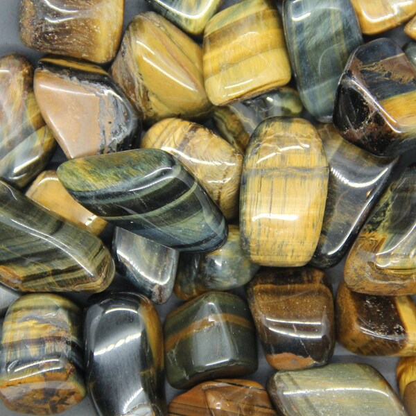 Tiger’s Eye Multi-colored Tumbled Large- (7/8-1 1/4”)