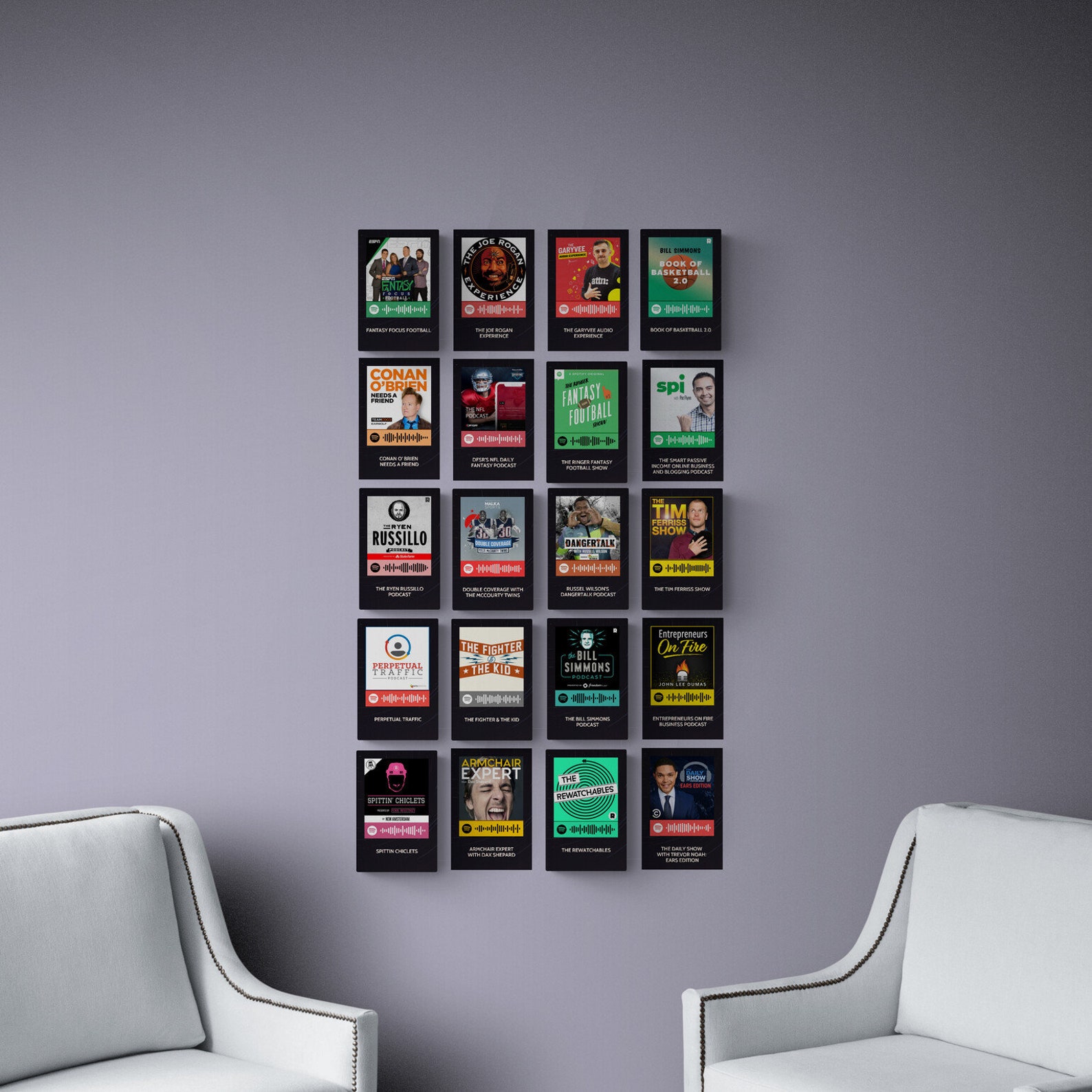 Scan & Play Spotify Podcast Wall Art Podcast Posters Etsy