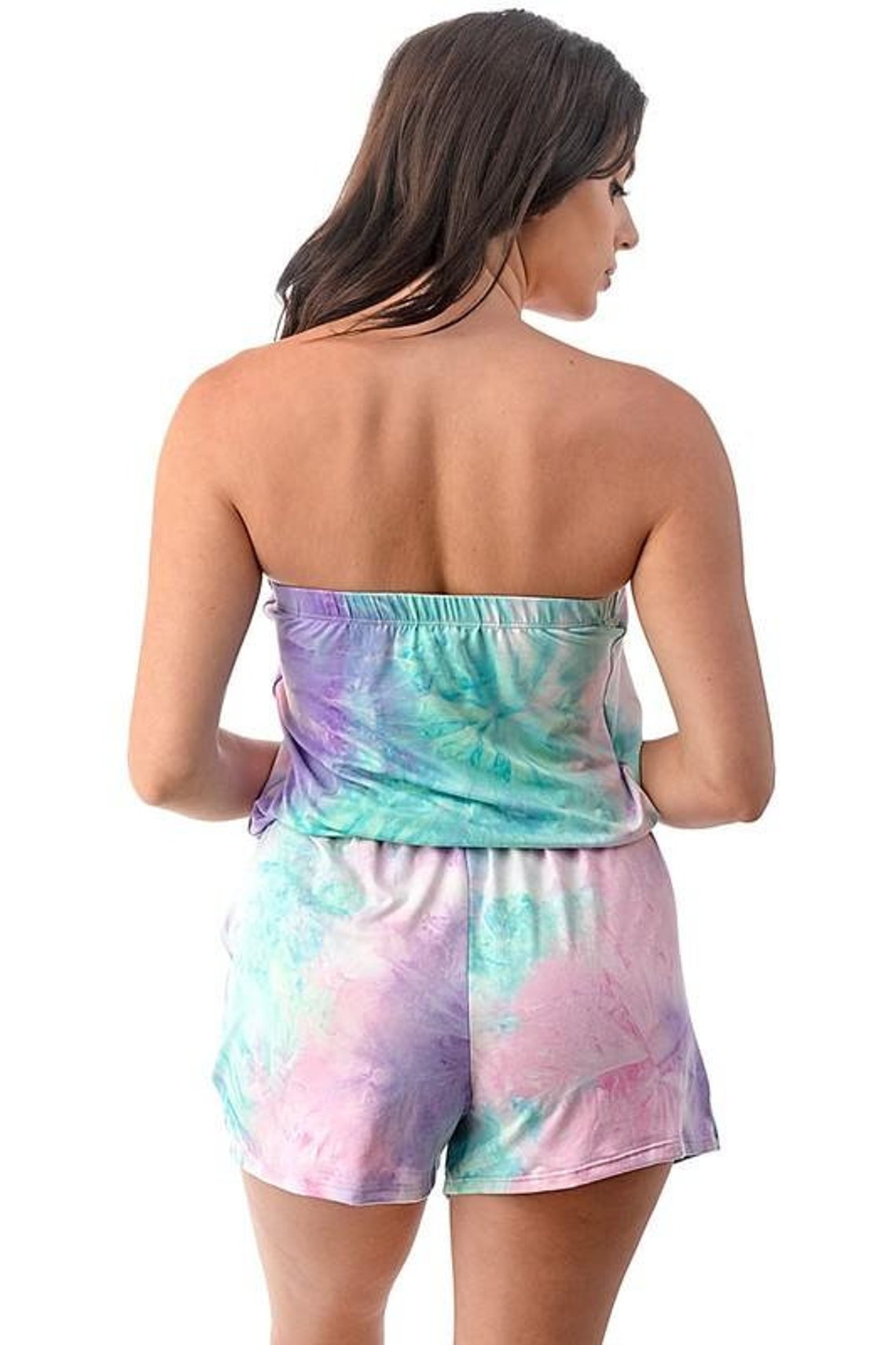 Priscilla Tie-dyed Short Romper