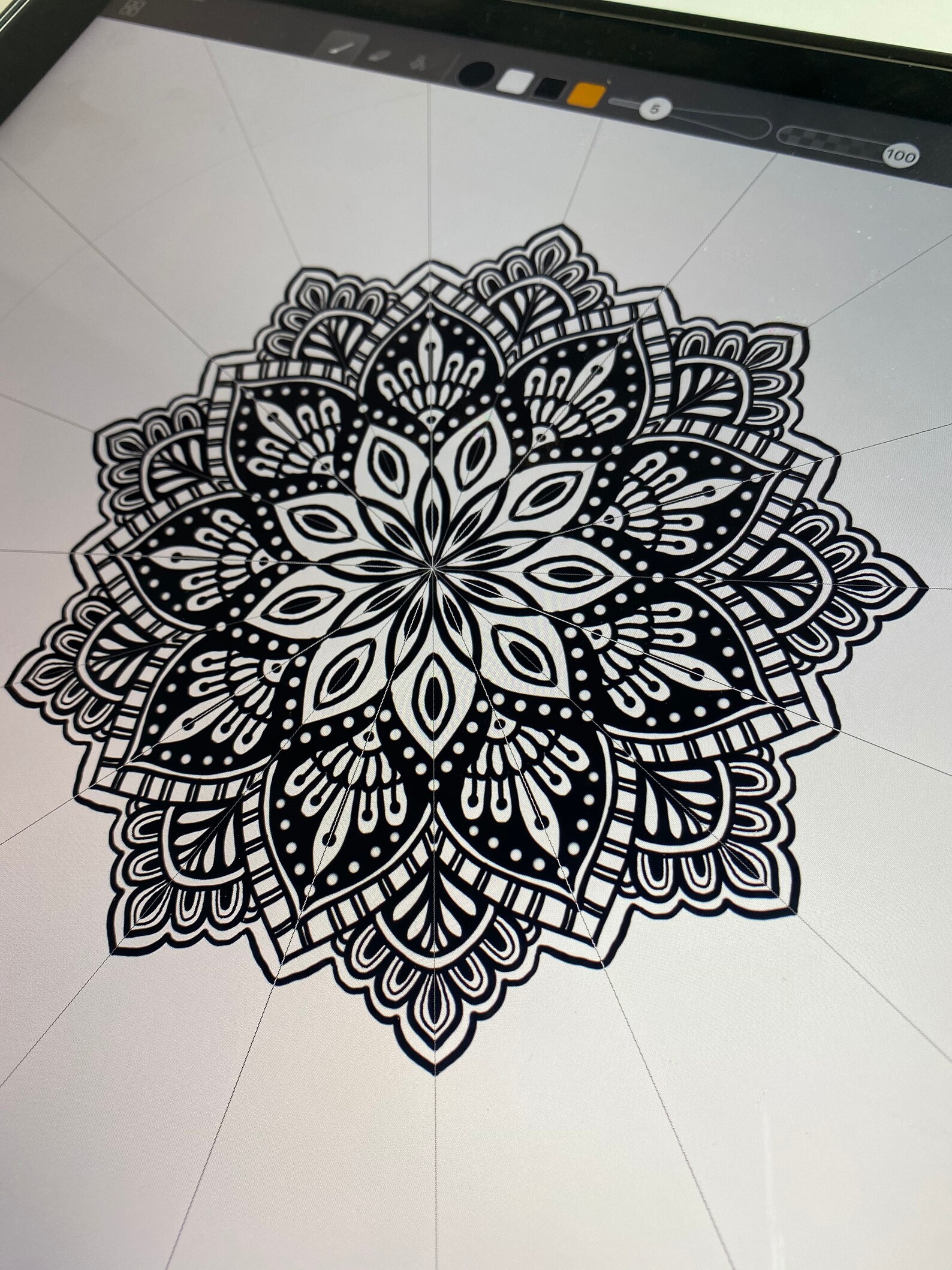 Mandalas Stamps Procreate Procreate Brush Digital Art Ipad Etsy