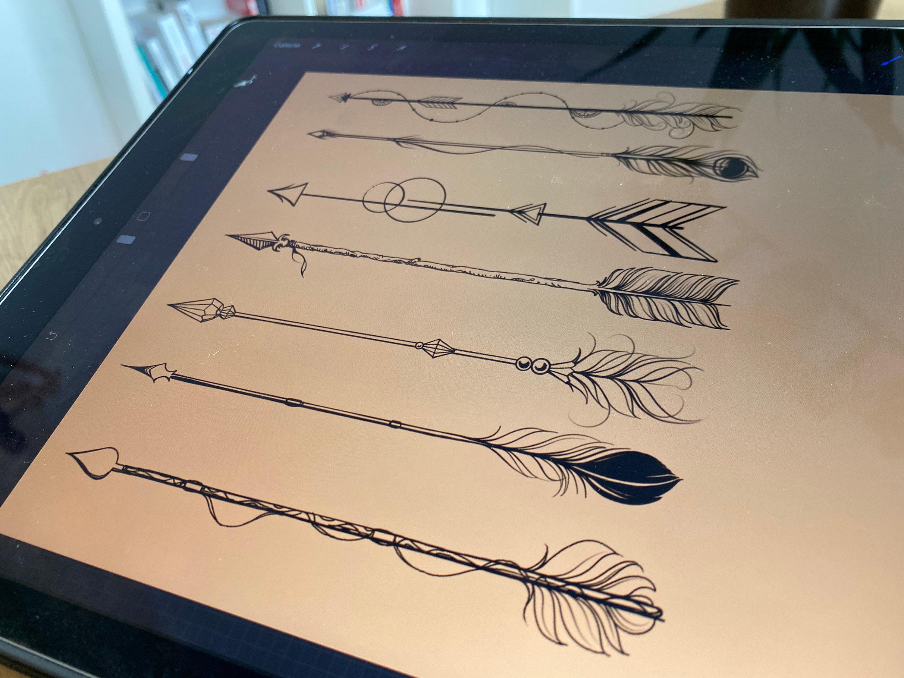 Arrows Stamps Procreate Procreate Brush Digital Art Ipad Etsy