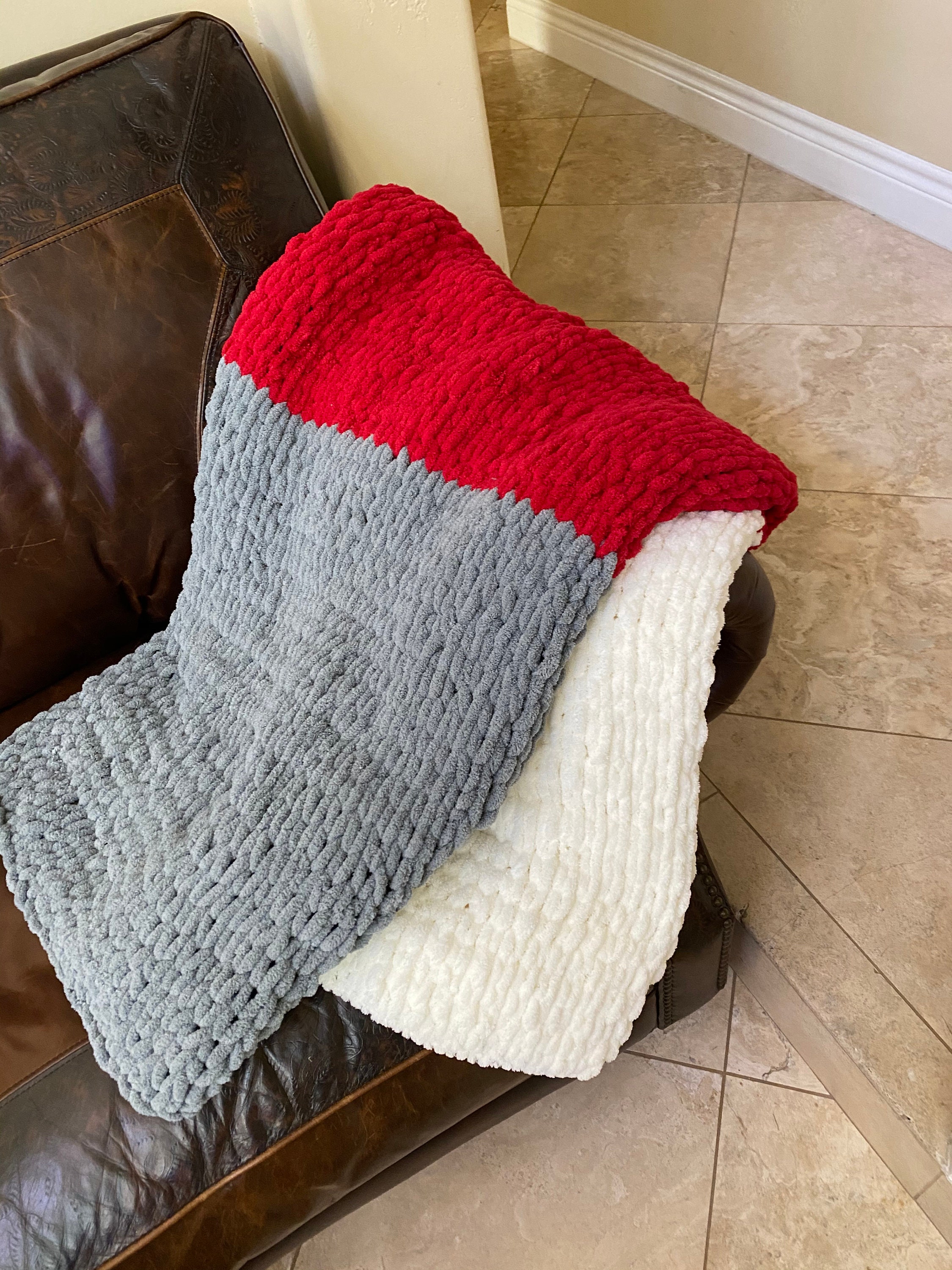 Custom HandCrocheted Blankets with Bernat EZ Yarn. Knitted Etsy