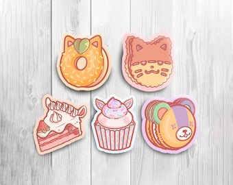Lindas pegatinas de Animal Crossing New Horizons / Paquete de pegatinas de Pastel Animal Crossing / Pastel Cute Sticker Set PC / ACNH Food