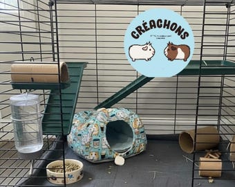 Hut for guinea pig, hedgehog, ferret, rat or hamster