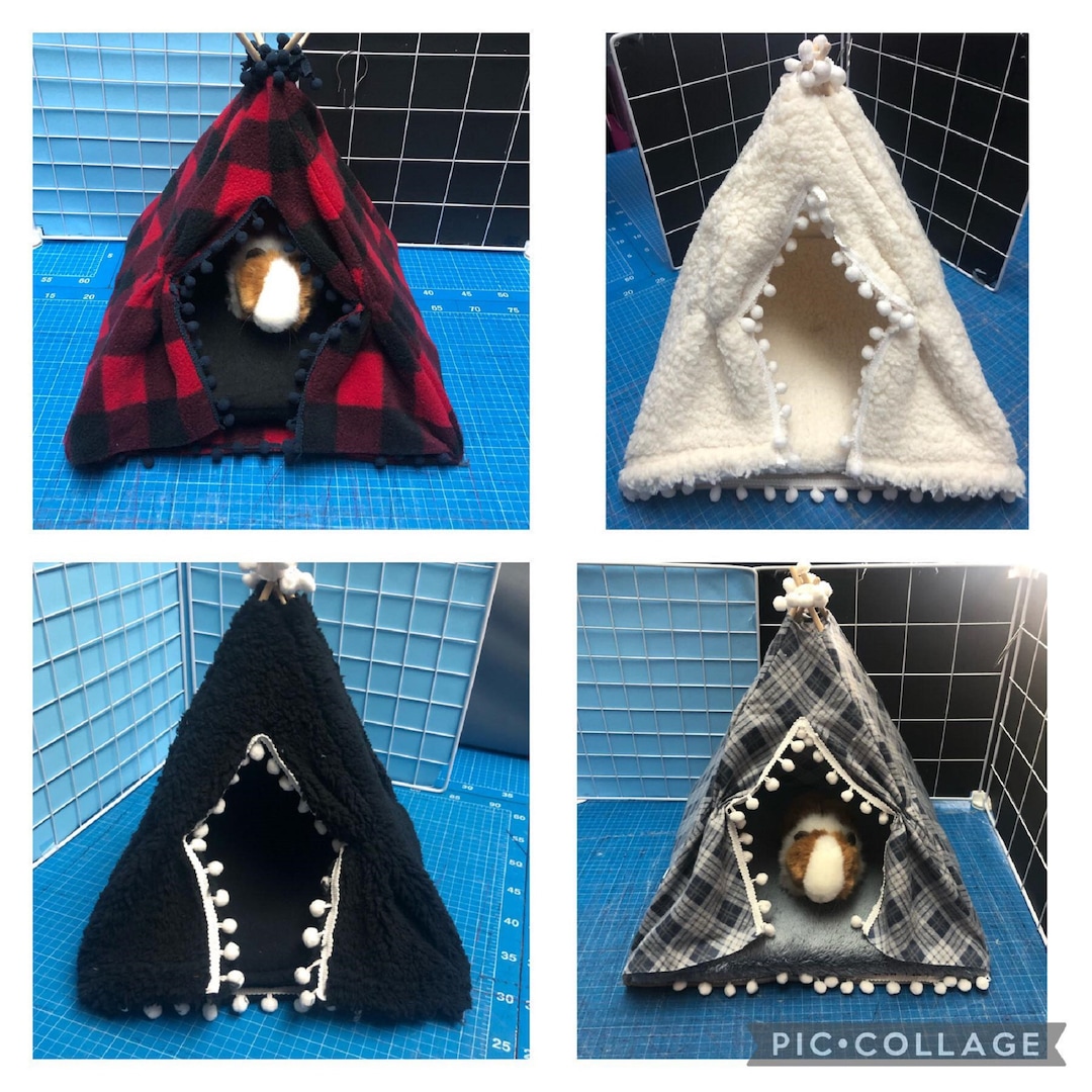 Teepee 13x13 for Guinea Pigs and Hedgehogs Etsy