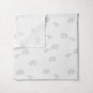 Mussola quadrata in mussola di bambù super morbida, unisex, per neonati e bambini, 60 x 60 cm, regalo per la doccia.