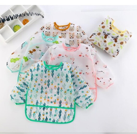 weaning bibs with sleeves
