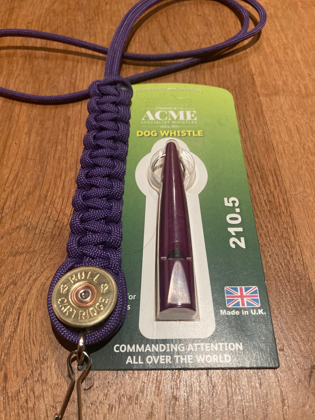 Dog & Field Cordino Per Fischietto Cani - Leggero Ed Elegante In Gomma - Colore Viola - Foto 3