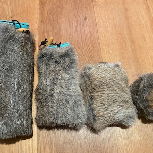 1/2 Kaninchen Fell 1/2 Canvas Dummies