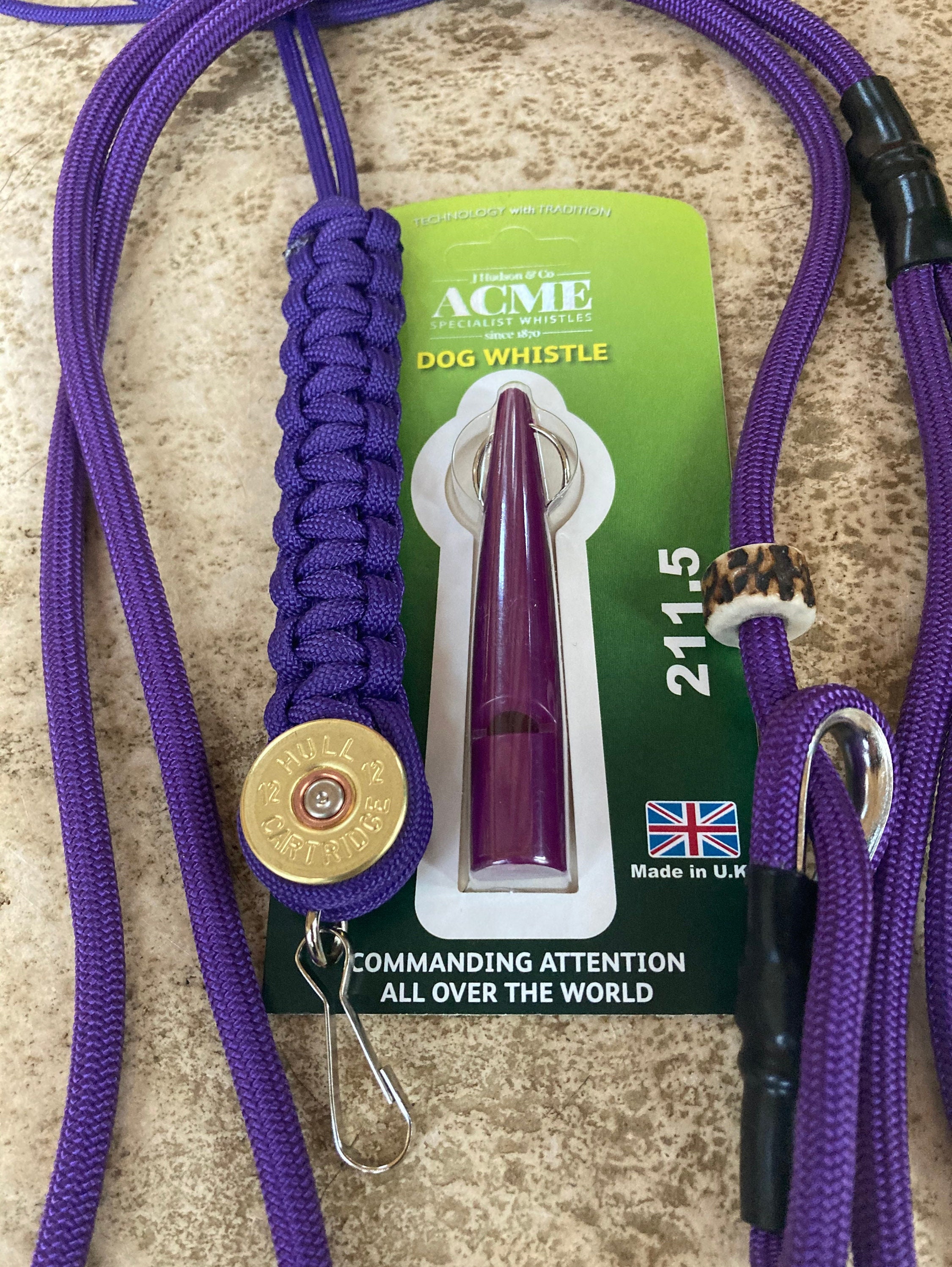 Slip Lead Lanyard Acme Whistle Bundle Purple Etsy
