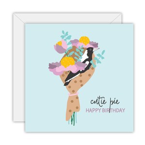 Gelukkige verjaardag cutie pie | Wenskaart | 100% gerecycled papier | Ontworpen & gemaakt in Australië