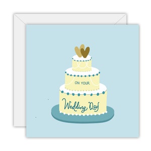 On your wedding day | Greeting card | 100% recycled paper | Designed & made in Australia