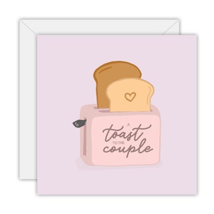 A toast to the couple | Greeting card | 100% recycled paper | Designed & made in Australia