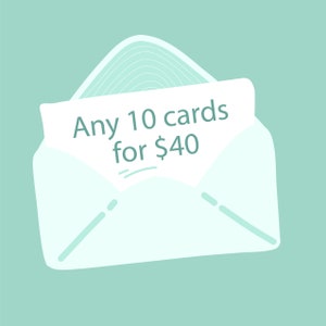 Any 10 cards | Greeting card | 100% recycled paper | Designed & made in Australia