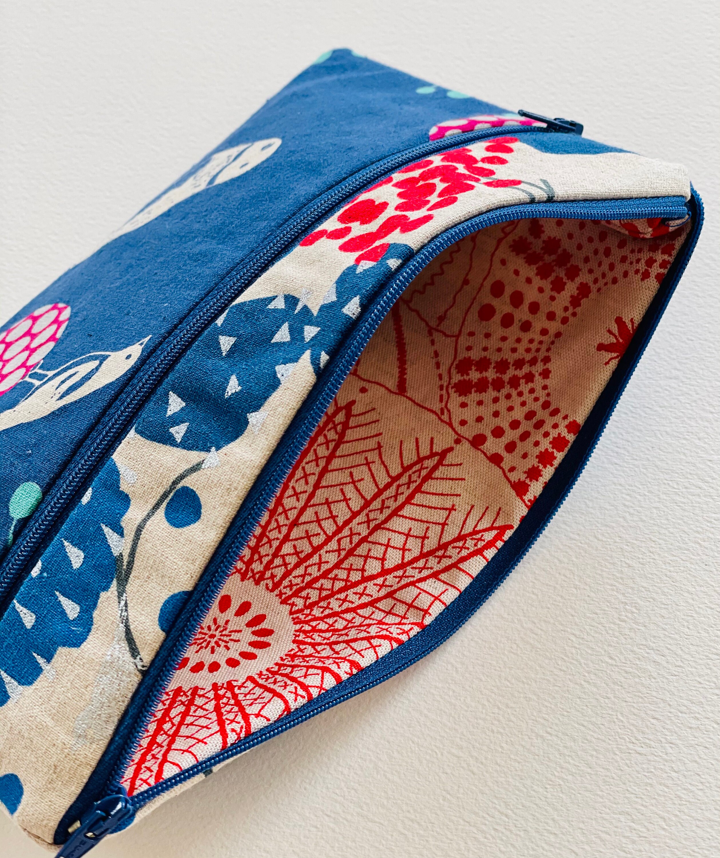 Large Zip Pouch Etsy