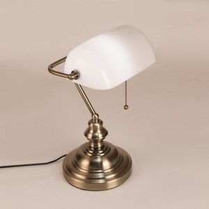 White Jade Banker Desk Lamp zdjęcie 2