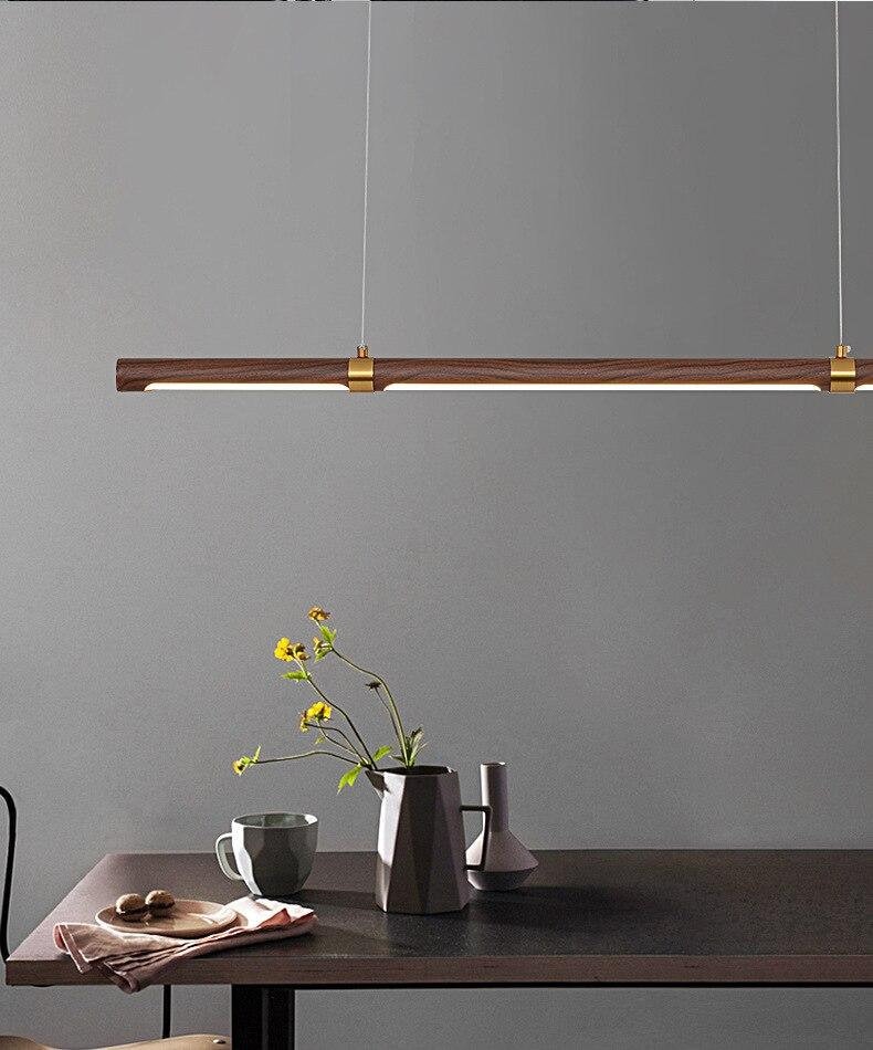 Walnut LED Pendant Bar Light Etsy Australia