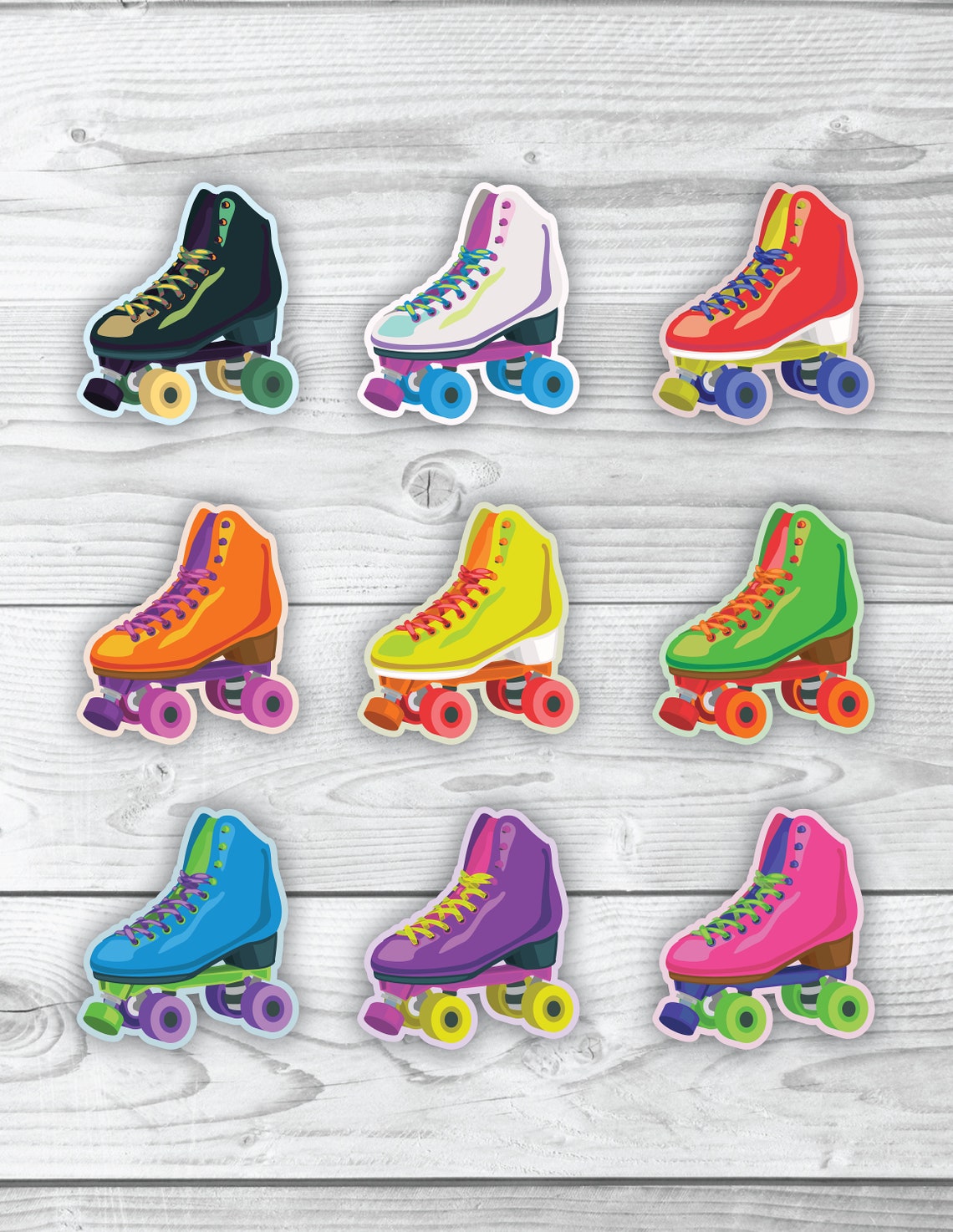 Roller Skate Stickers Etsy