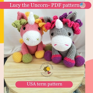 Cute unicorn crochet pattern- gift for best friend&#39;s baby shower