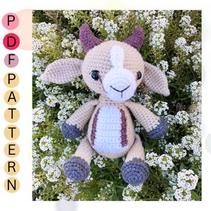 Crochet Gazelle Pattern, Amigurumi Springbok, Low Sew Gazelle Pattern ...