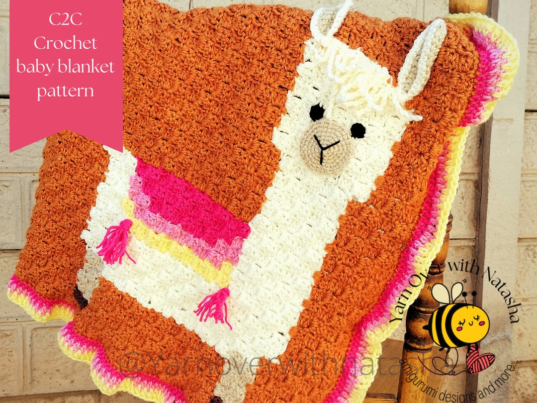 C2C Crochet Pattern, C2C Blanket Pattern, Llama Graph Pattern, Llama