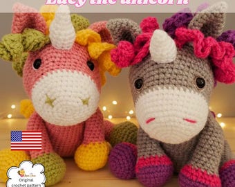 Cute unicorn crochet pattern- gift for best friend's baby shower